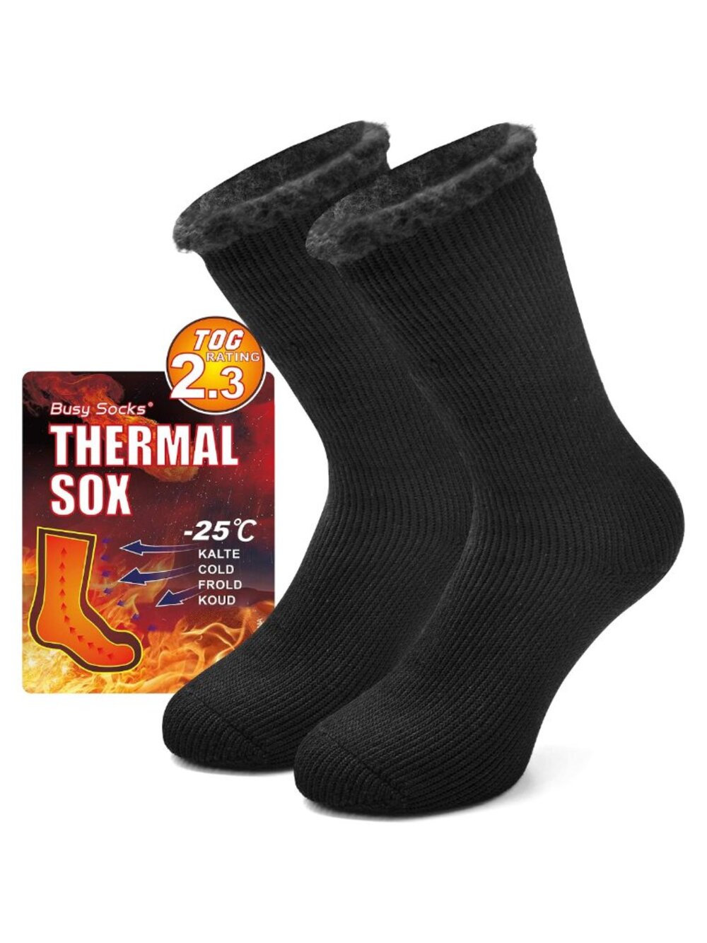 Men's Extra Thick Insulated Thermal Crew Boot Socks Winter Warm